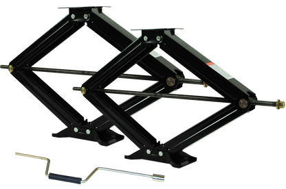 30" Scissor Jack Set – Pair of Heavy‑Duty RV/Trailer Stabilizer Jacks (Ferro Distribution) F03003