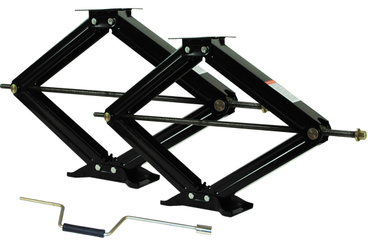 30" Scissor Jack Set – Pair of Heavy‑Duty RV/Trailer Stabilizer Jacks (Ferro Distribution) F03003