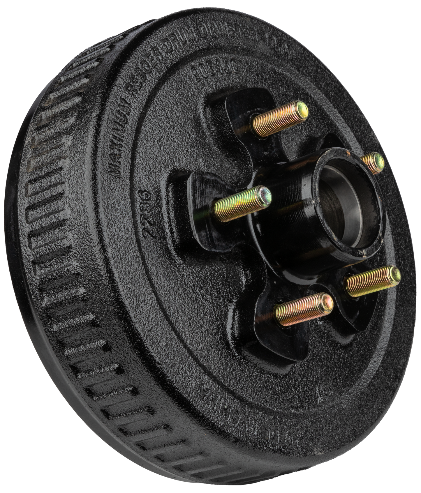 Trailer Hub & Drum Assembly – 3,500 lb Capacity, 5 on 4.5" Bolt Pattern, 1/2"-20 Studs, Fits 10" Brakes (Ferro Distribution) F02001