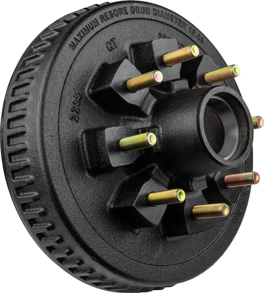 Hub/Drum Assembly (7000 lb capacity, 8" X 6.5", 9/16"-18, for 12" Brakes) (F02004) Ferro Distribution