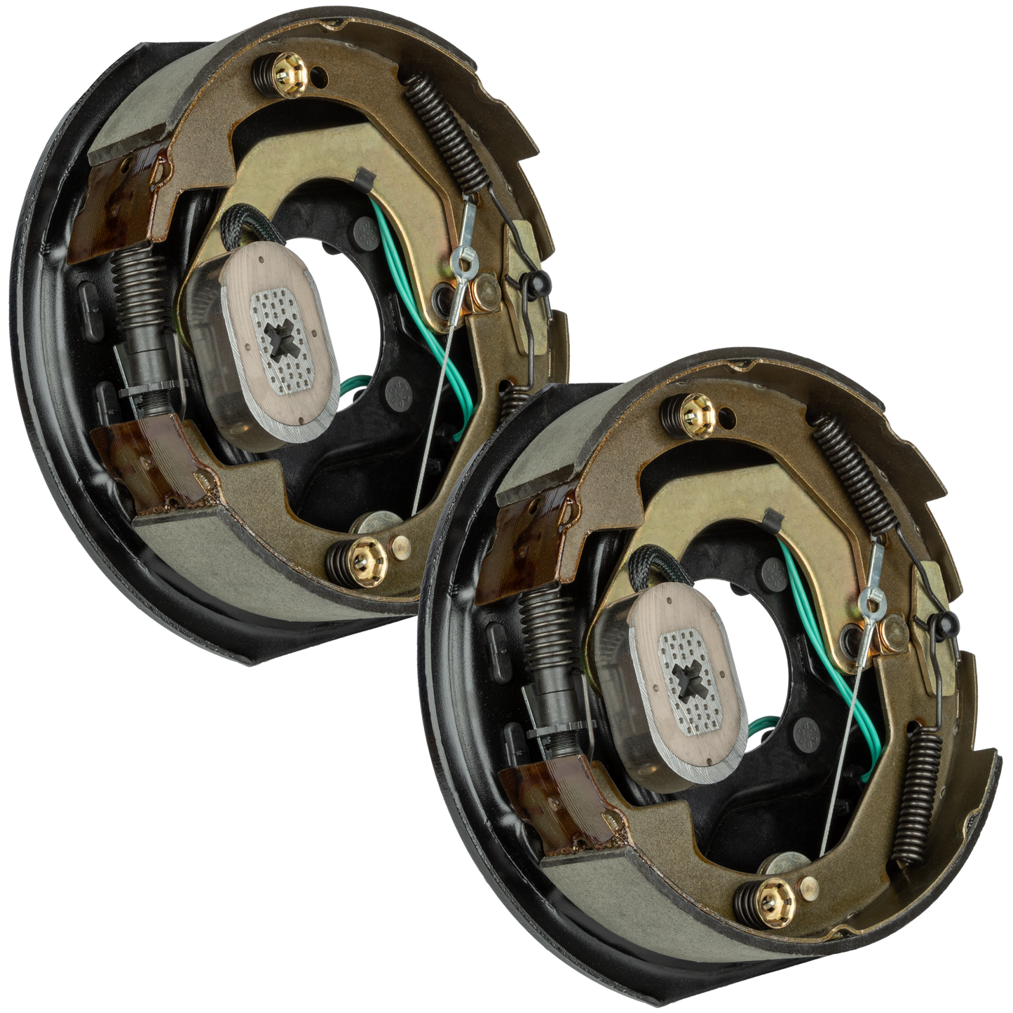 Trailer Brake Kit – Two 10" x 2.25" Self‑Adjusting Electric Brakes, 3,500 lb Axles (Ferro Distribution) F02046