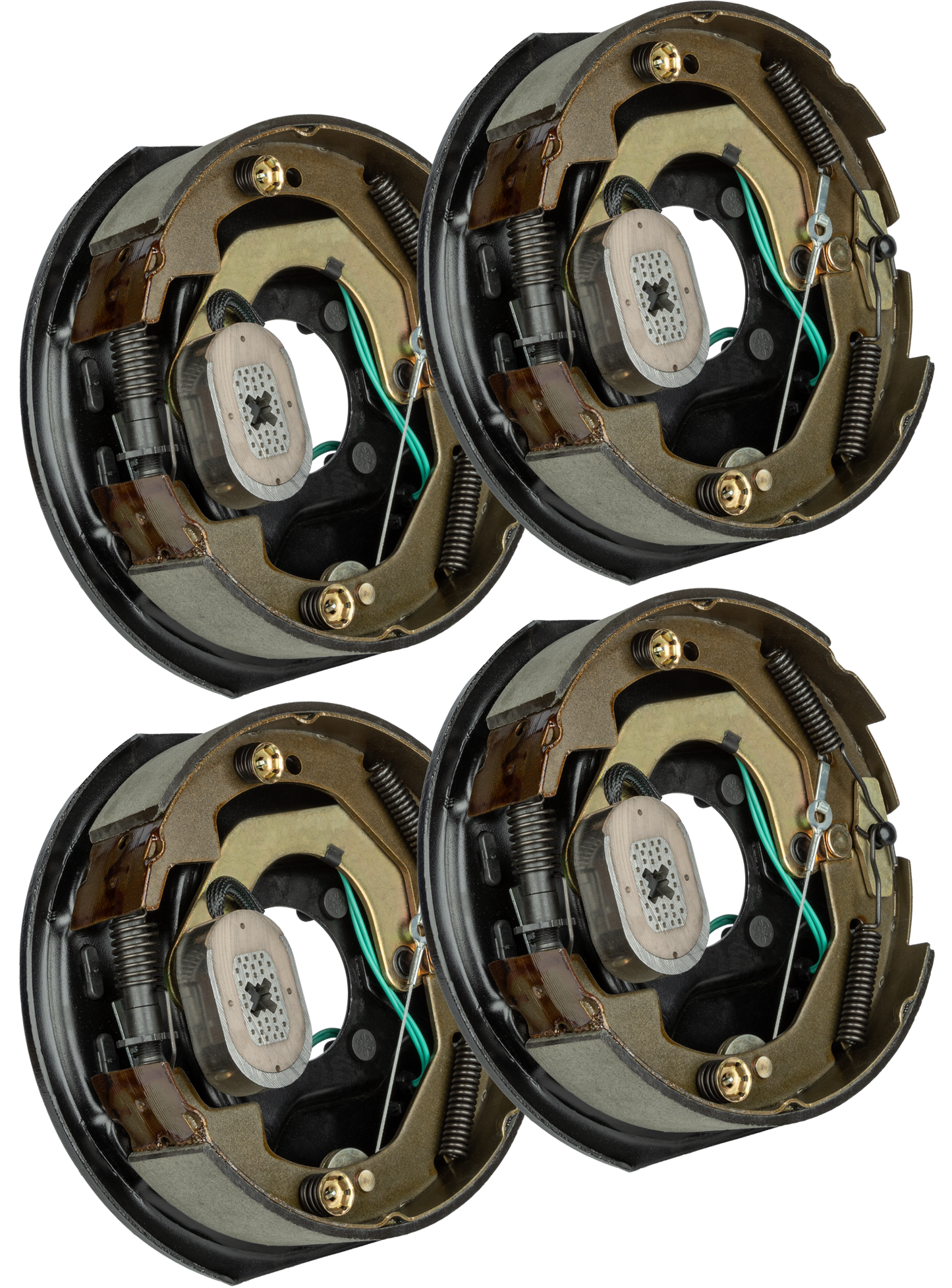 Trailer Brake Kit – Four 10" x 2.25" Self‑Adjusting Electric Brakes, 3,500 lb Axles (Ferro Distribution) F02047