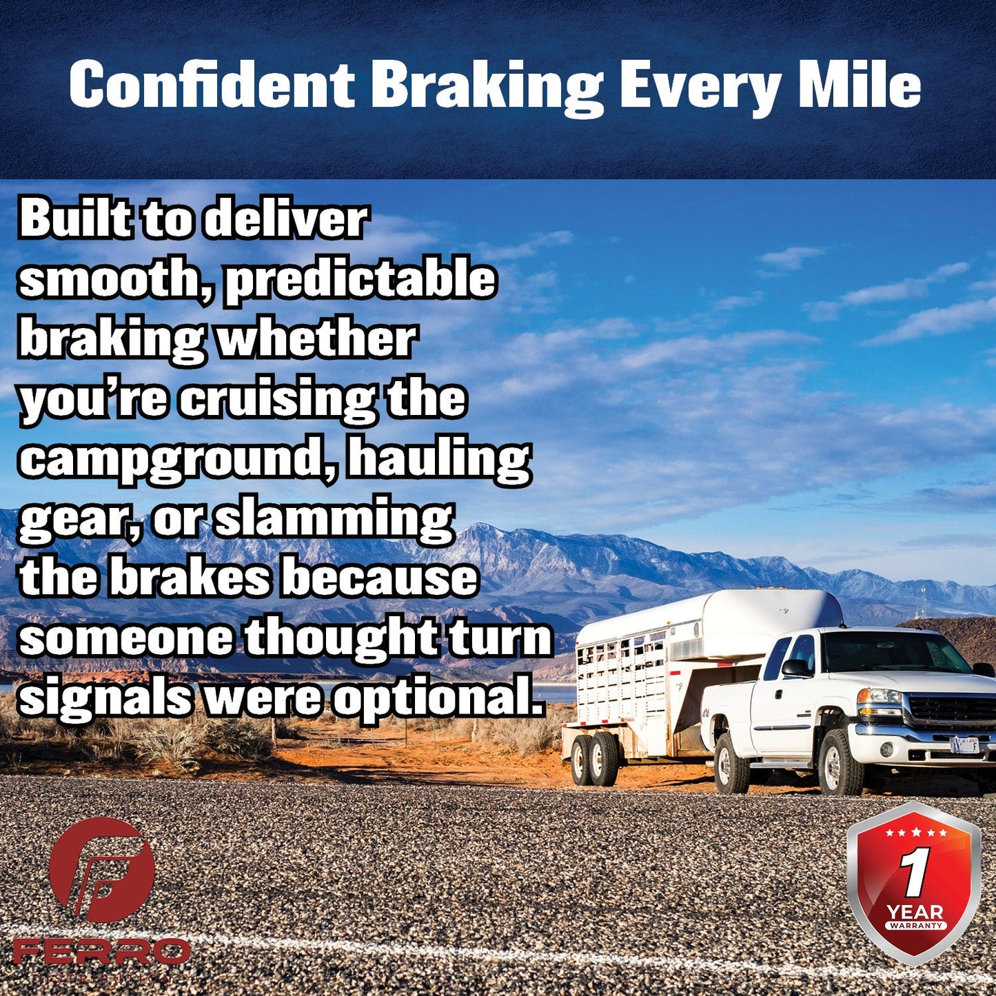 Trailer Brake & Hub Kit – Four 12" x 2" Manual‑Adjusting Electric Brakes + Four 12" Loaded Hubs, 7,000 lb Axles (Ferro Distribution) F02053