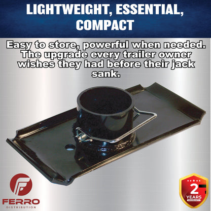 Footpad, 2.25" jacks manual tongue jack (F03007) Ferro Distribution