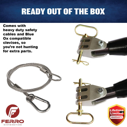 Tow Bar (8K, with Blue Ox Clevises) F07002 Ferro Distribution