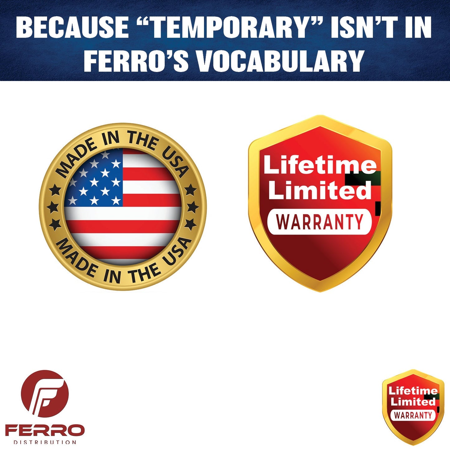 Tow Bar (8K, with Roadmaster Clevises) F07003 Ferro Distribution