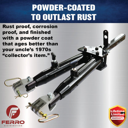 Tow Bar (12K, with Roadmaster Clevises) F07005 Ferro Distribution