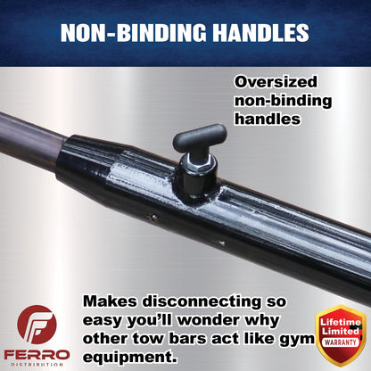 Tow Bar (12K, with Roadmaster Clevises) F07005 Ferro Distribution