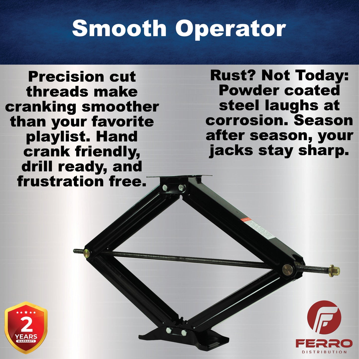 Scissor Jacks , 24 Inch, pack of 2 (Ferro Distribution) F03001