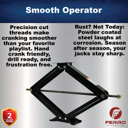 Scissor Jacks , 24 Inch, pack of 2 (Ferro Distribution) F03001