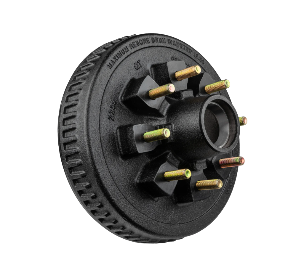 Trailer Hub & Drum Assembly – 6,000 lb Capacity, 6 on 5.5" Bolt Pattern, 1/2"-20 Studs, Fits 12" Brakes (Ferro Distribution) F02002