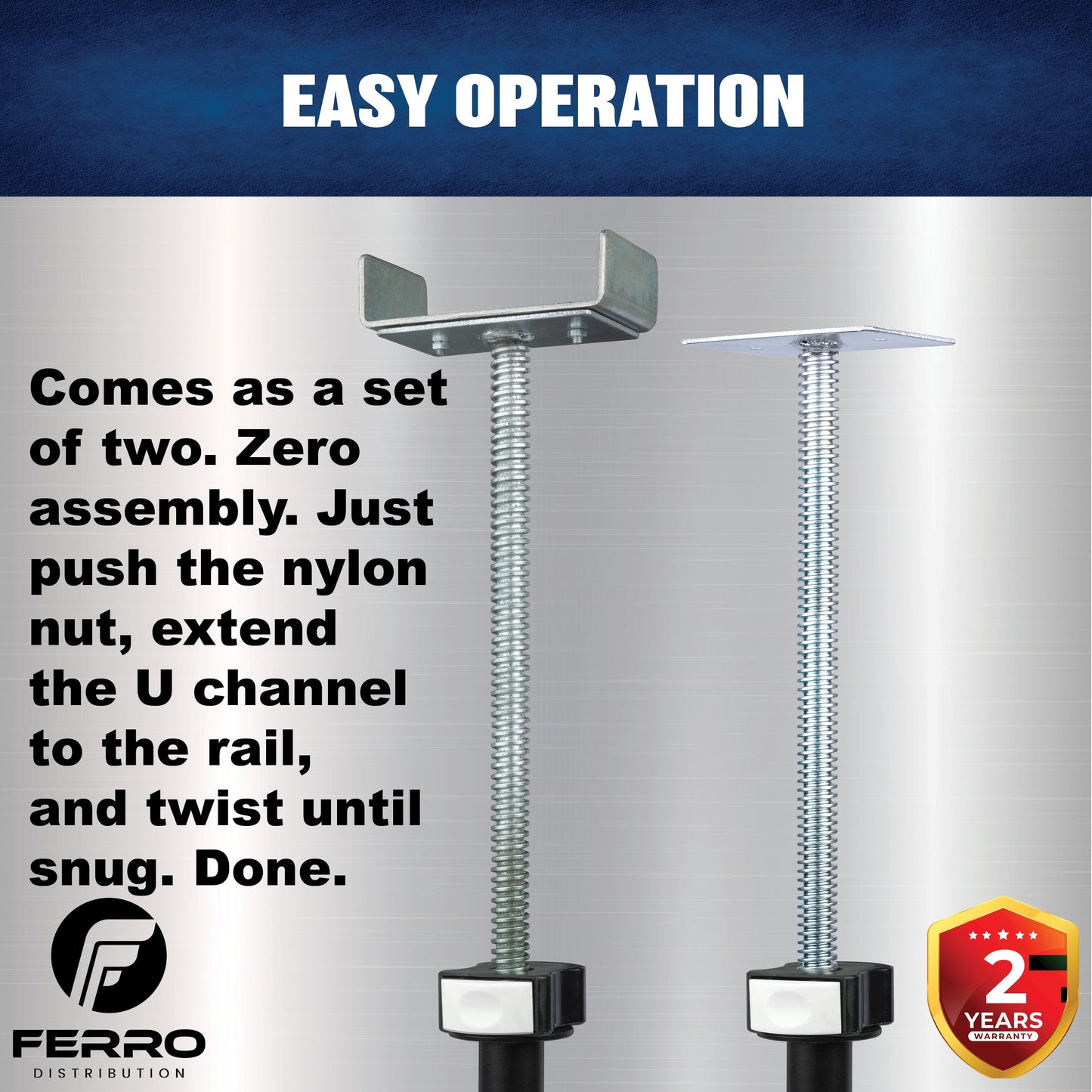 Slideout Supports, 21"- 37" (F06001) Ferro Distribution